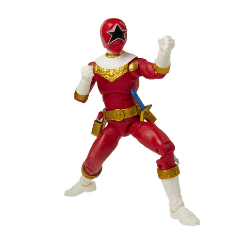 Power Rangers Lightning Collection Zeo Red Ranger 6-Inch Premium Collectible Action Figure Toy with Accessories