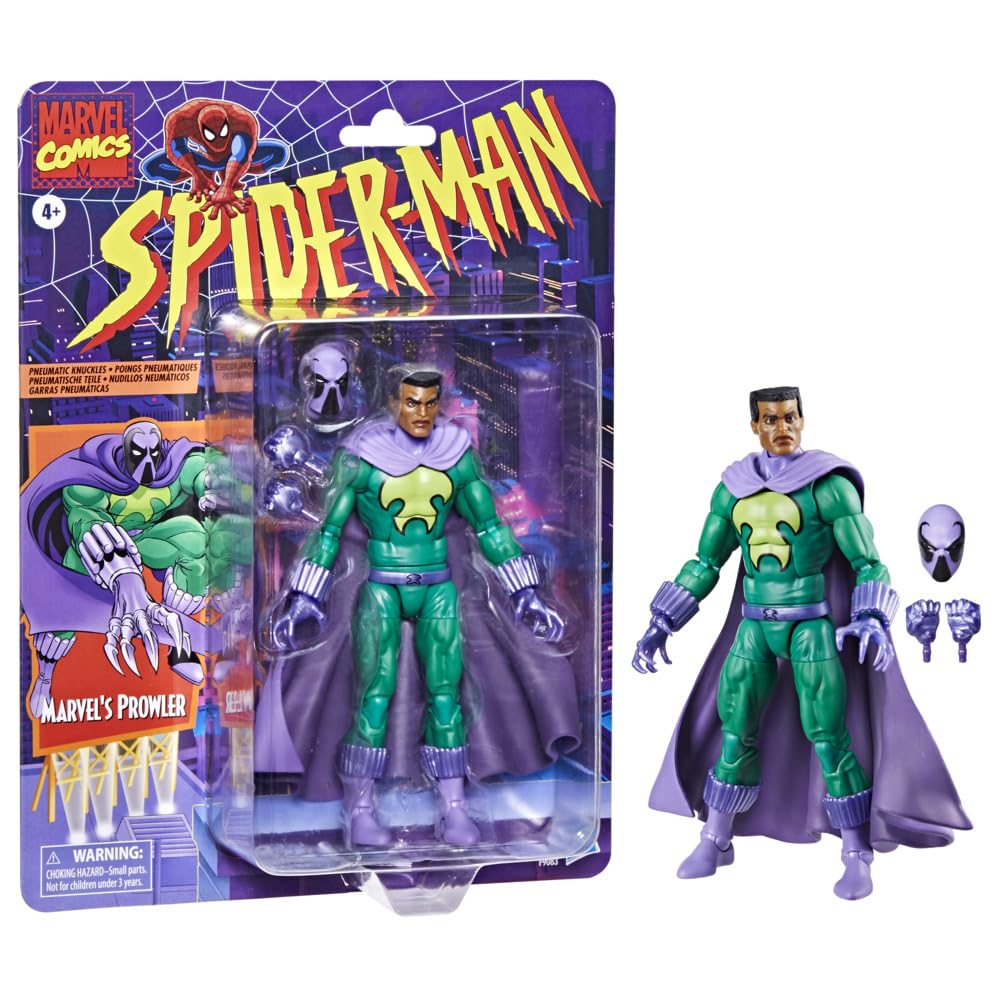 SPIDER-MAN Marvel Legends Series Marvelâ€™s Prowler, The Animated Series 15-cm Action Figure