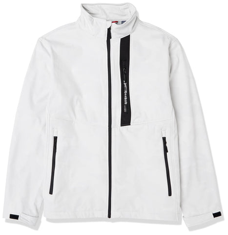 Reebok Men's Lightweight Softshell Transition Jacket, White Camo Print, X-Large
