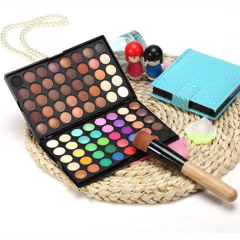 FILFEEL 80 Colors Eyeshadow Palette, Candy & Earth Colors Professional Pearl Matte Eye Shadow Cosmetic Makeup Set