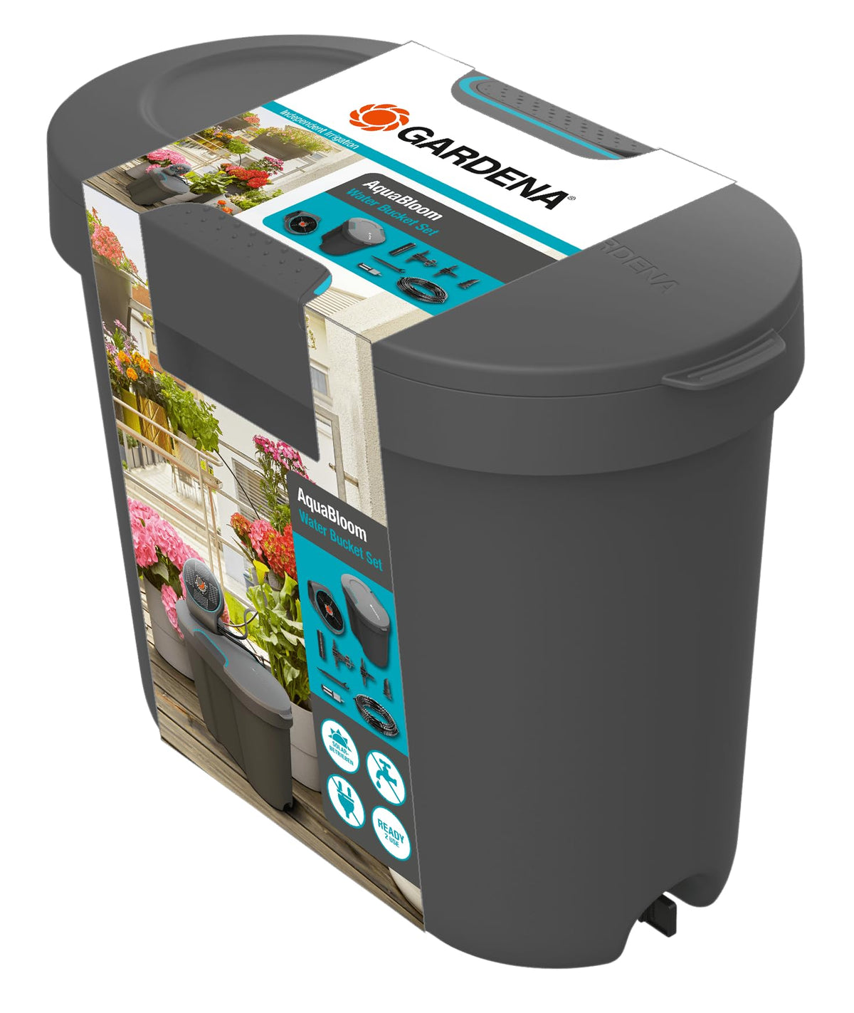 Gardena Water Tank: Water Storage for Indoor and Outdoor, can be Extended with Distributor Pipe and Connector, 10.5 l (13367-20)