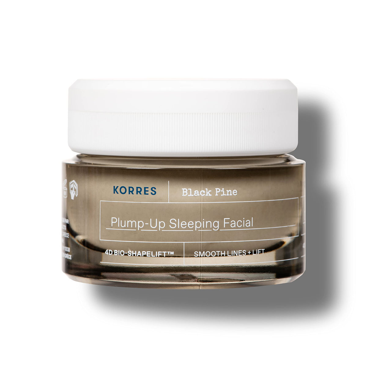 KORRES BLACK PINE 4D Bio-ShapeLift Plumping Night Cream for Firm Skin, Dermatologically Tested, Vegan, 40 ml