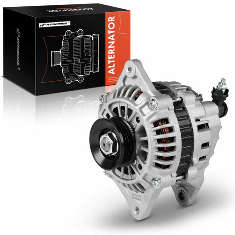 A-Premium Alternator Compatible with Kia Sportage 1995-2002, 2.0L, 12V 70A 4-Groove Pulley Clockwise, Replace# OK01118300B, OK01118300C