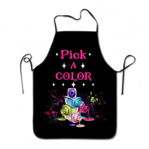Giwawa Nail Tech Aprons for Women - Pick A Color Nail Tech Apron Nail Artist Technician Apron Manicurists Nail Art Supplies for Nail Salons Colorful Cosmetology Smock