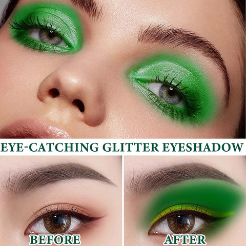 DuoZeng 15 Colors Green Eyeshadow Palette,Matte Shimmer Green Eyeshadow Highly Pigmented Glitter Eye Shade,Colorful Long Wear Green Makeup Palettes Eye Shadow Pallet for Women