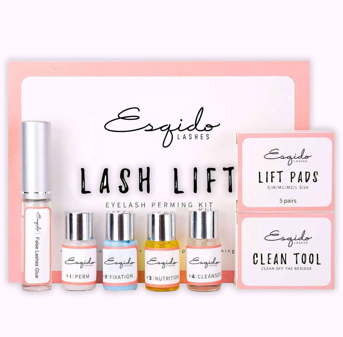 2024 Upgraded Version, Lash Lift Kit for Perming, Curling and Lifting Eyelashes, Glue, Lash Curling, with Detailed Instruction, Suitable For home and salon.