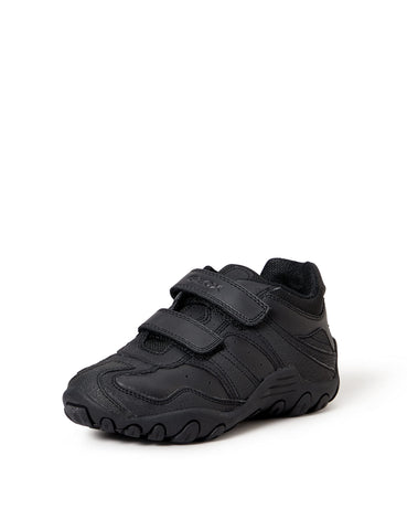 Geox Boy's Crush Sneaker, Black Oxford, 1 Little Kid