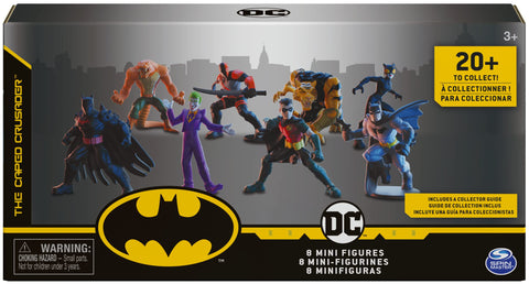 DC Comics Batman 2-inch Scale 8-Pack of Collectible Mini Action Figures (Amazon Exclusive), Kids Toys for Boys Aged 3 and up