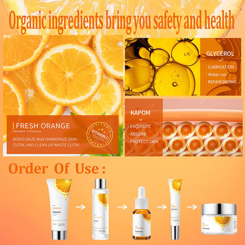 Skincare Set for Teenage Girls Gift Set - 6PCS Skincare Gifts for Women - Skin Care Sets & Kits Includes Cleanser- Serum-Eye Serum-Toner-Cream-Lip Balm - Plump and Smooth Skin (6PCS)