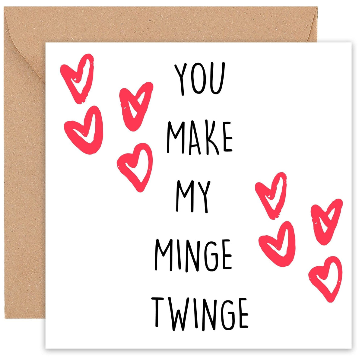Funny Valentines Day Card - Rude Cute Valentines Cards - For Him Her Boyfriend Girlfriend Husband Wife Men Woman Fiancé Fiancee - Lesbian Gay LGBT - Handmade Luxury Gift - 14cm