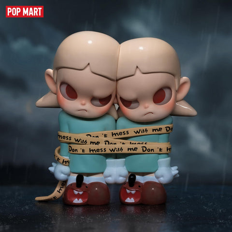 POP MART Zsiga Twins Series Blind Box Figures, Random Design Mystery Toys for Modern Home Decorations Indoor, Collectible Toy Set for Desk Accessories, Single Box