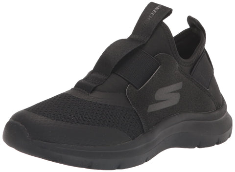 Skechers Kids Girls Skech Fast Sneaker, Black/Black, 5 Big Kid