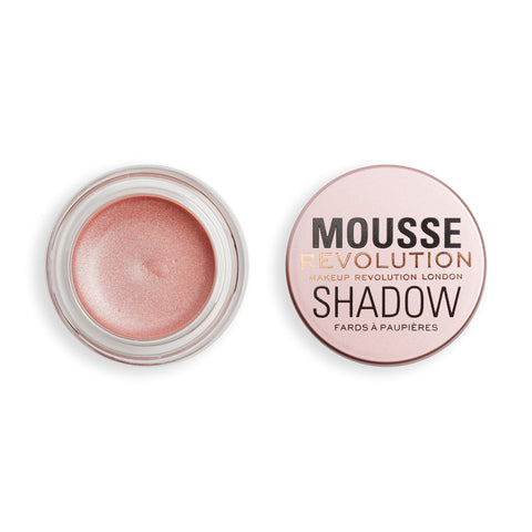 Revolution Beauty London Mousse Shadow Light Gold, Creamy Colour for Cheeks and Eyes, Whipped, Lightweight Formula, Cream-to-Powder, 4g