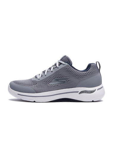 Skechers Men's Gowalk Arch Fit-Athletic Workout Walking Shoe with Air Cooled Foam Sneaker, Grey/Navy, 7