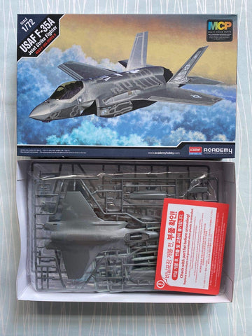 Academy 12507 USAF F-35A Lightning II Aircraft 1/72 Scale Model Kit
