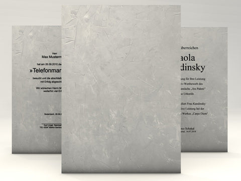 Certificate Paper Structure Grey 10&nbsp;Sheets of A4&nbsp;190&nbsp;g/m&sup2; for Laser/Ink/Copy/Hand