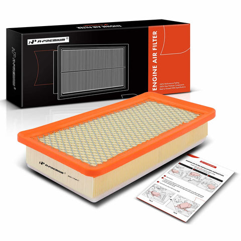 A-Premium Front Engine Air Filter Compatible with Chrysler 200 2015 2016 2017, Flexible Panel, Replace# 68245454AA