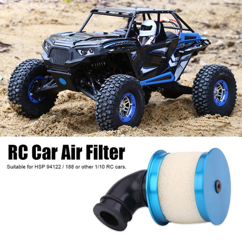 RC Air Filter Remote Control Car Air Filters Compatible with 94122/188 1/10 RC Model Vehicle Accessory(Blue)