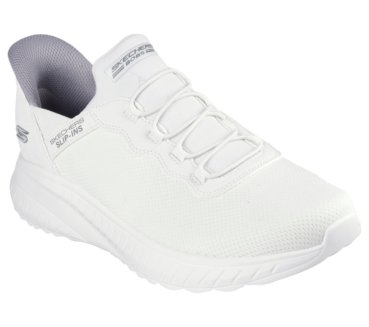 Skechers Men's Hands Free Slip-ins Bobs Squad Chaos-Daily Hype Sneaker, Off White, 7