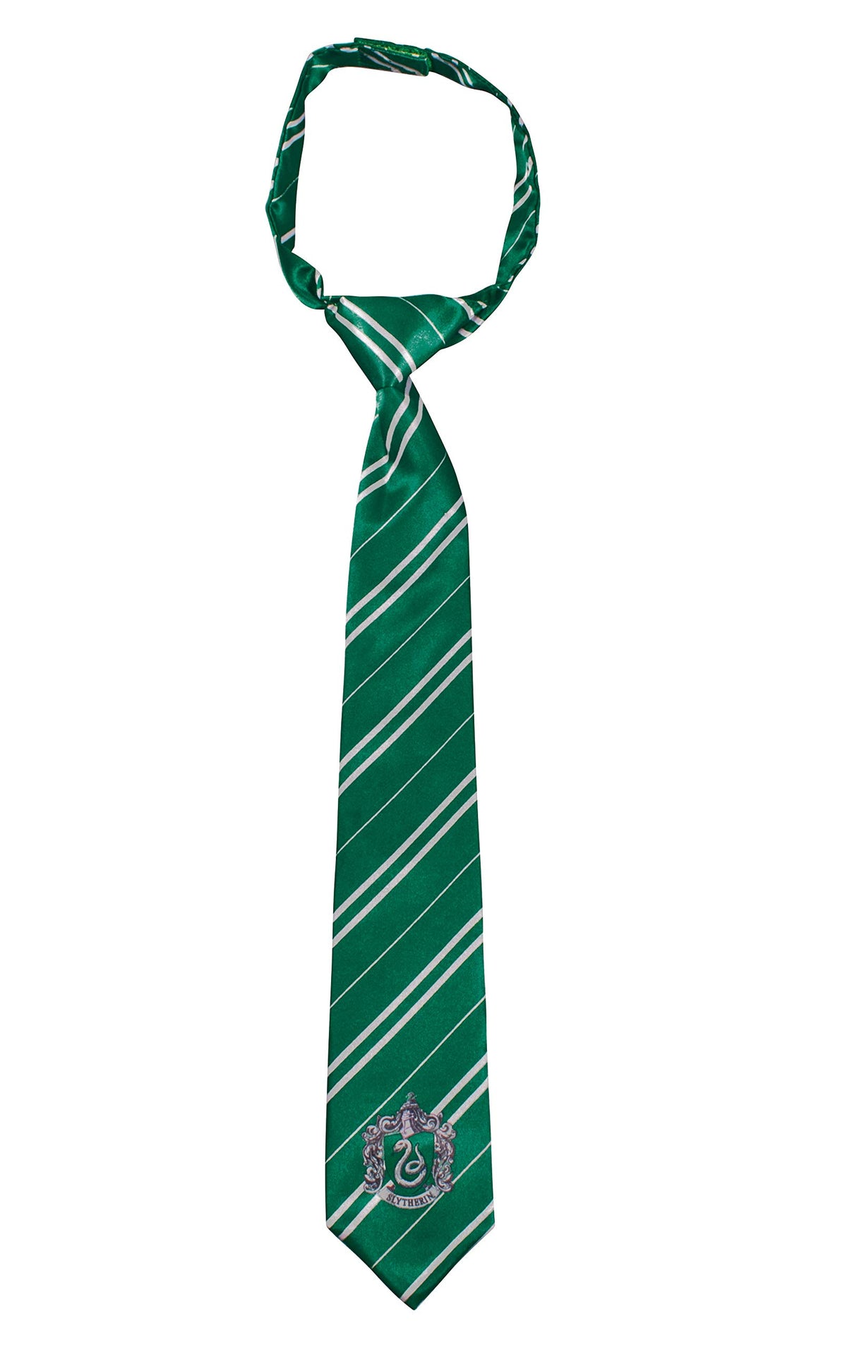 Disguise Harry Potter Slytherin House Kids Tie, Costume Breakaway Child Size Necktie,Green & Gray, 17"