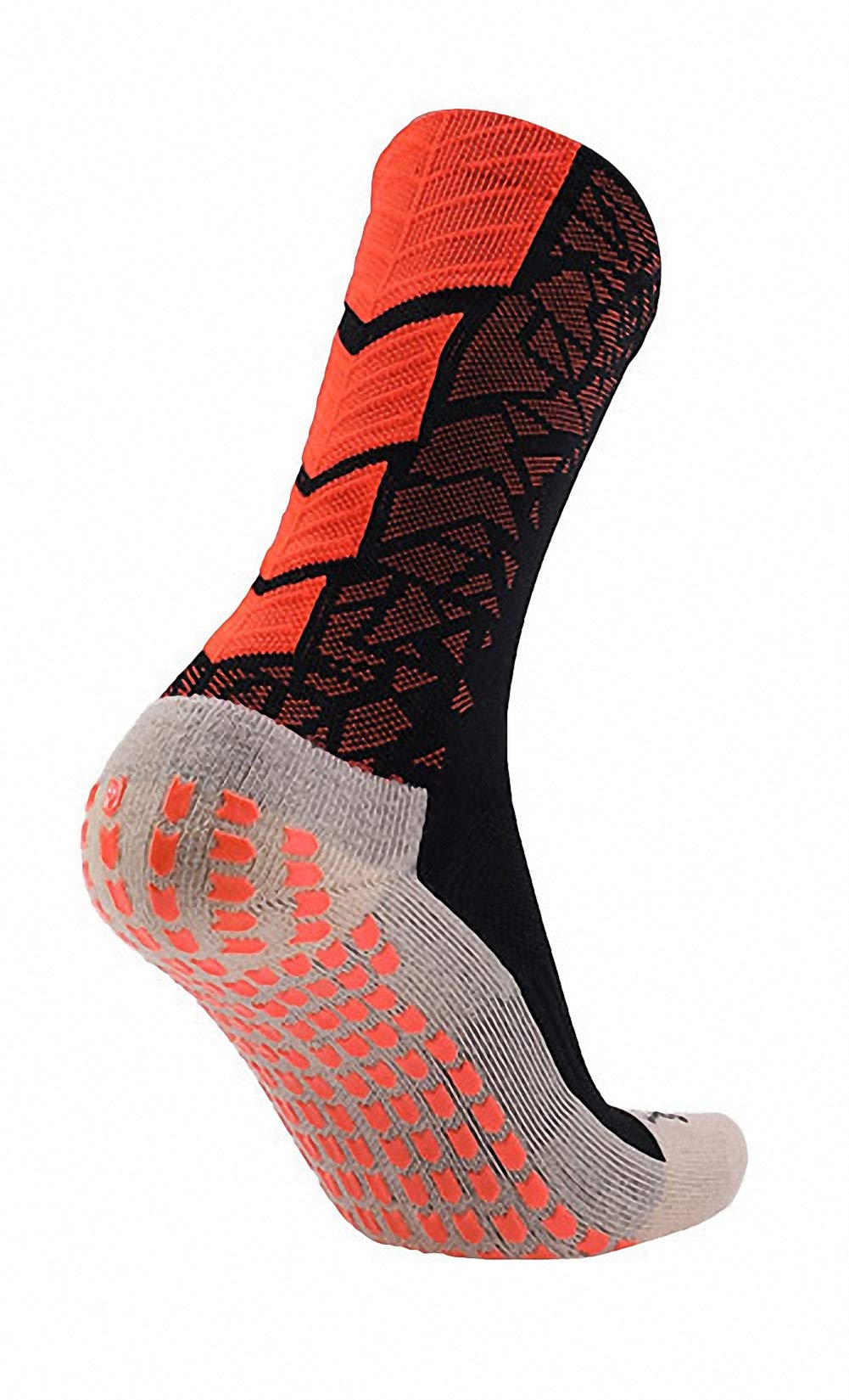 Ulalaza Unisex Anti Slip Sports Thicken Cushion Soccer Socks Non Skid Grippy Traction for Football Basketball Sports