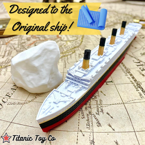TitanicToyCo RMS Titanic Model Ship or Britannic or Olympic 8" Assembled Titanic Toys For Kids, Historically Accurate Titanic Toy, Titanic Ship, Titanic Cake Topper, Toy Ships, Titanic Boat
