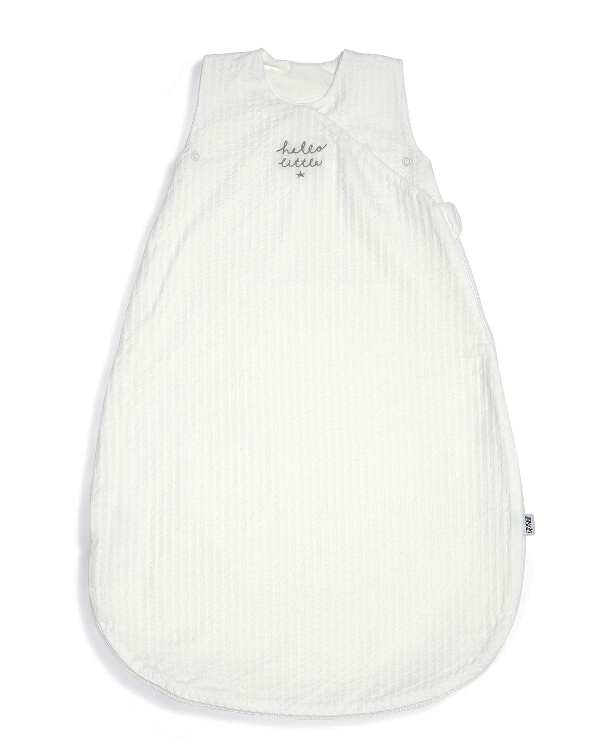 Mamas & Papas Welcome To The World Dreampod 0-6 Months, 1.0 Tog, Soft Textured Jersey, Zip Bottom - White