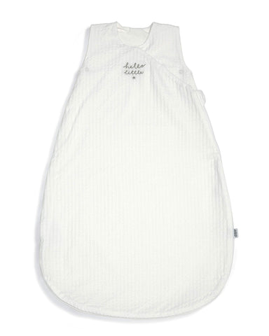 Mamas & Papas Welcome To The World Dreampod 0-6 Months, 1.0 Tog, Soft Textured Jersey, Zip Bottom - White