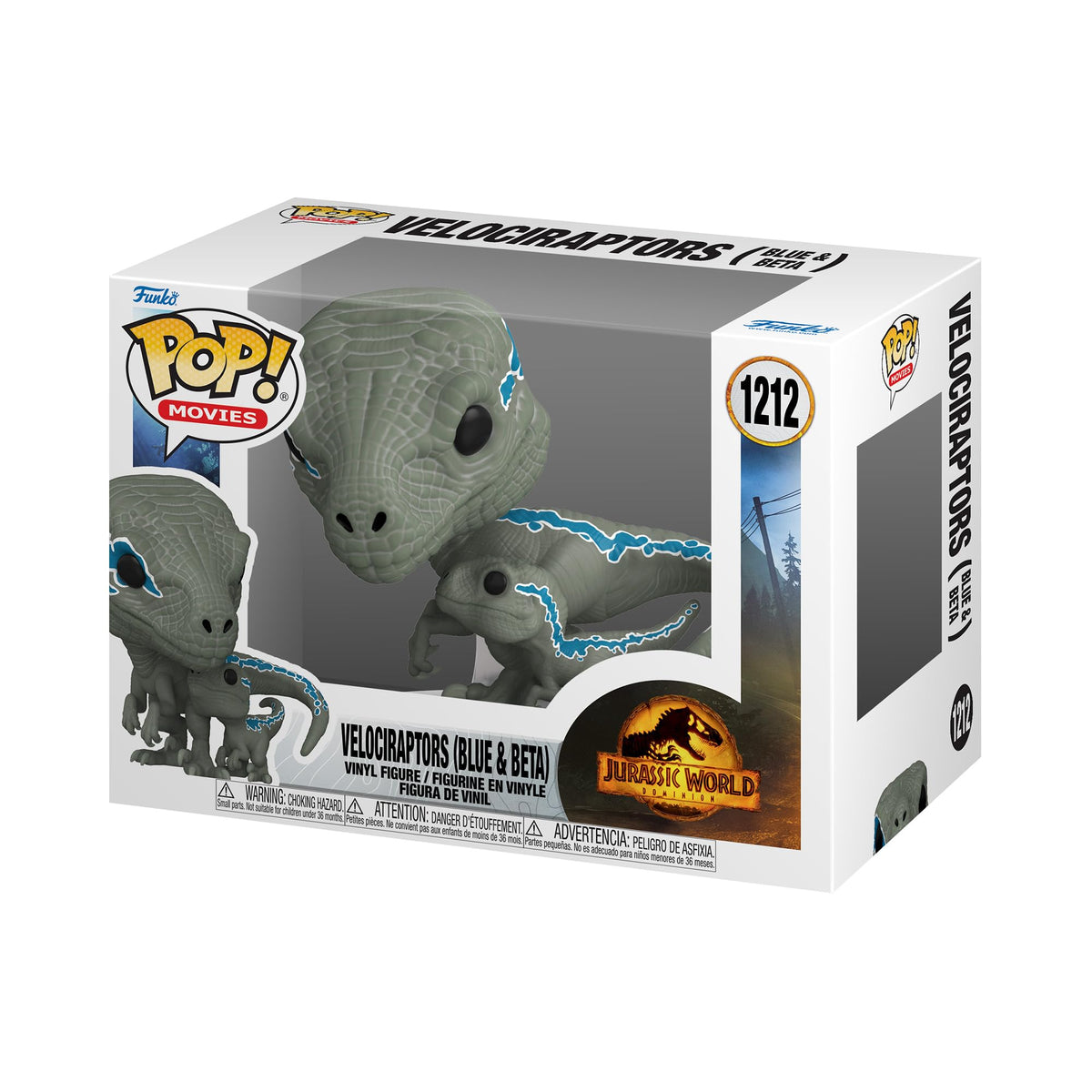 Funko POP Pop | Buddy: Jurassic World Dominion - Blue & Beta, Multicolor, 62223