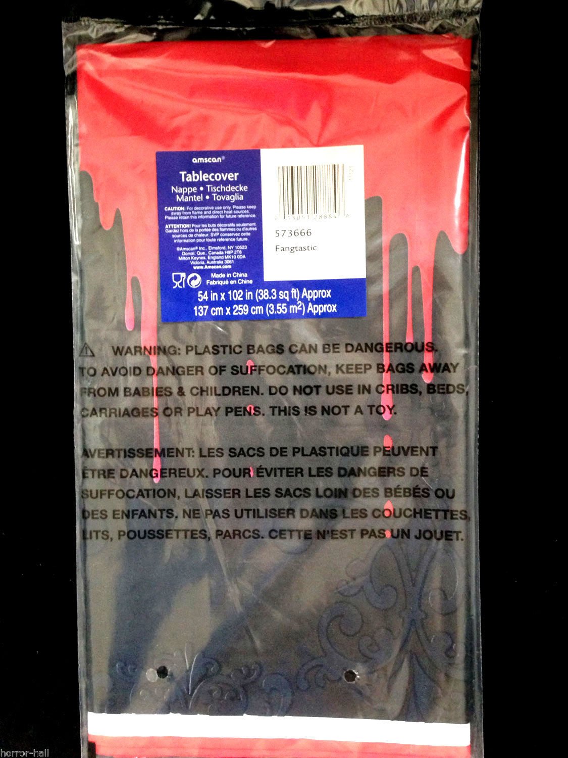 Amscan International 54 x 102-inch Tc Pl Fangtastic