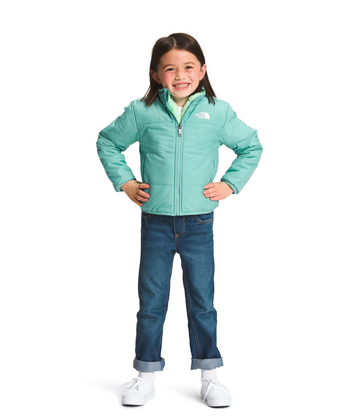 THE NORTH FACE Reversible Mossbud Kids Jacket Wasabi 3T