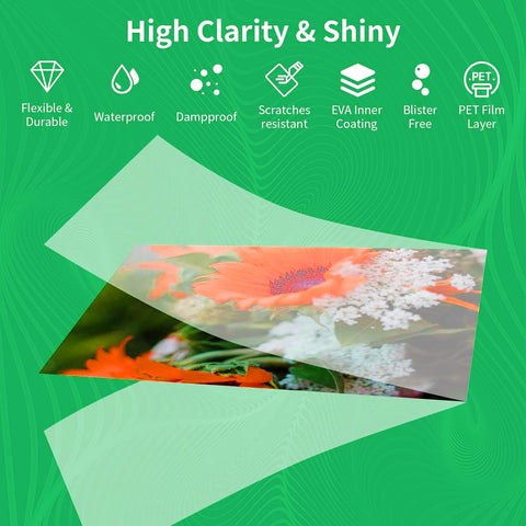 100 Pack Laminating Sheets 5 Mil Thickness, 9 X 11.5 inch Clear Thermal Laminating Pouches (Letter Size), for Education Supplies & Craft Supplies (5Mil - 100Pack)