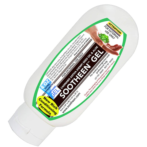 Sootheen Gel, Soothing Hemp Seed Oil and Aloe Vera Gel, Pain Relief Gel with Hemp Seed Oil for Back Pain, Knee Pain, Joint Pain, Eczema and Sunburn