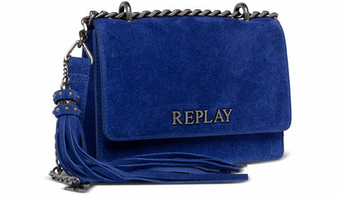 Replay Women's Fw3001 Handbag, 521 Blue China, L 25 X H 17 X 7 D CM