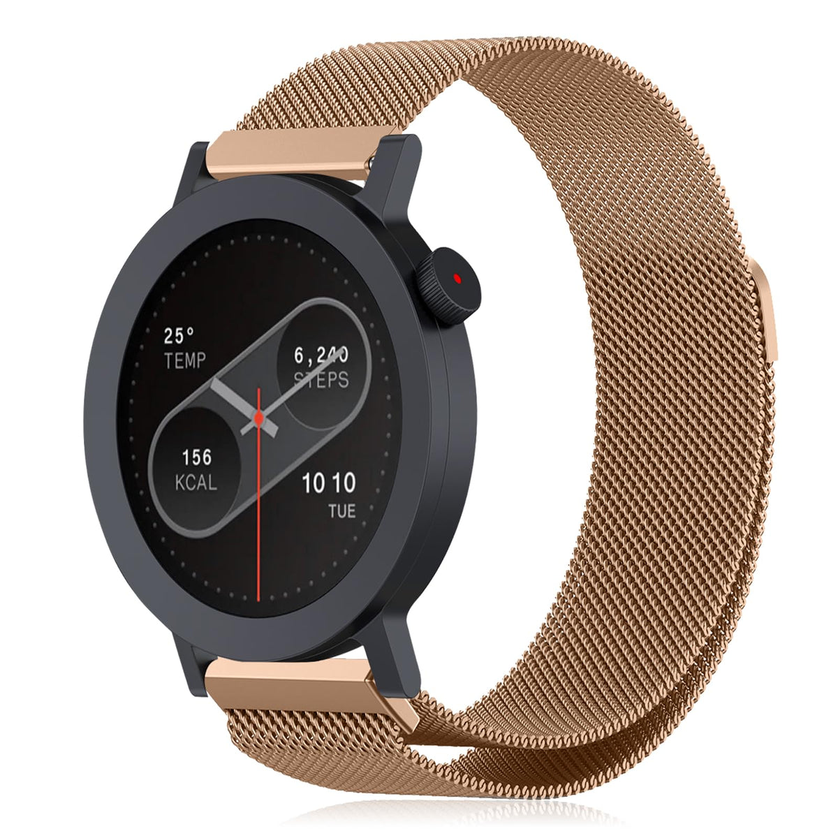 NicMool Strap Compatible with CMF by Nothing Watch Pro 2, Metal Mesh with Magnetic Closure, Magnetic Milanese Loop Replacement for CMF by Nothing Watch Pro 2 - Rose Gold