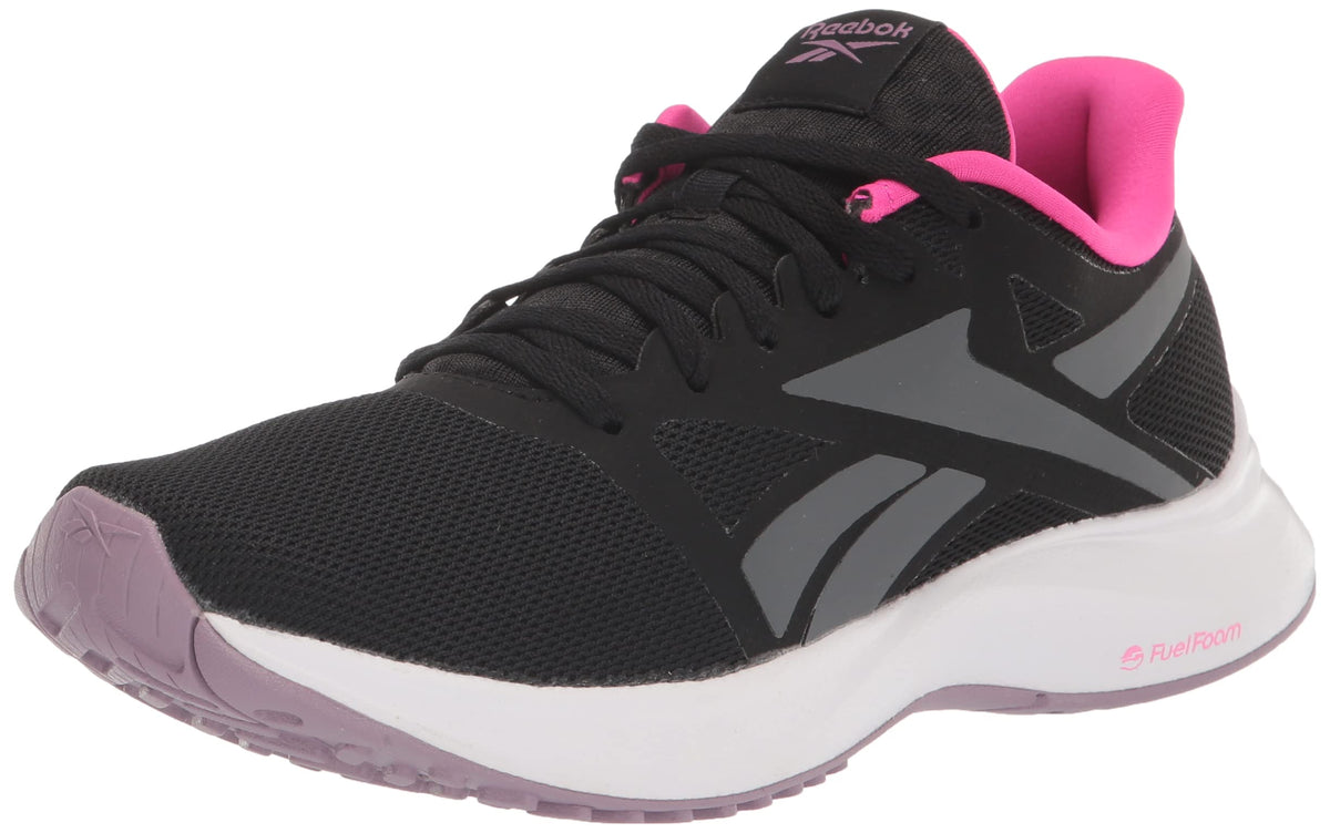 Reebok Women's Runner 5.0 Running Shoe, Black/Pure Grey/Infused Lilac, 7.5