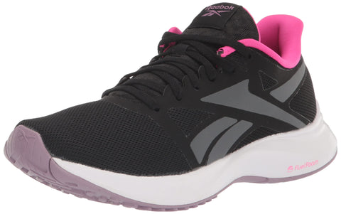 Reebok Women's Runner 5.0 Running Shoe, Black/Pure Grey/Infused Lilac, 7.5
