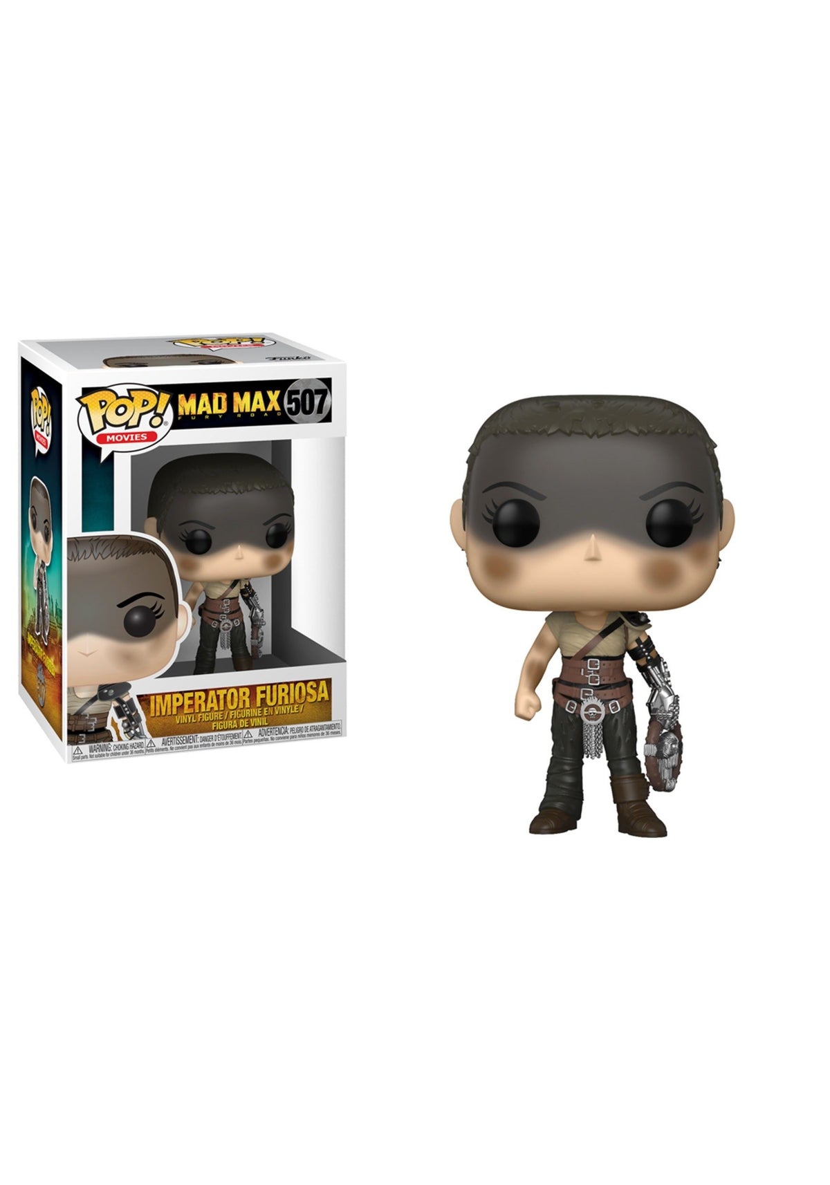 Funko Pop! Movies: Mad Max Fury Road Furiosa (Styles May Vary) Collectible Figure