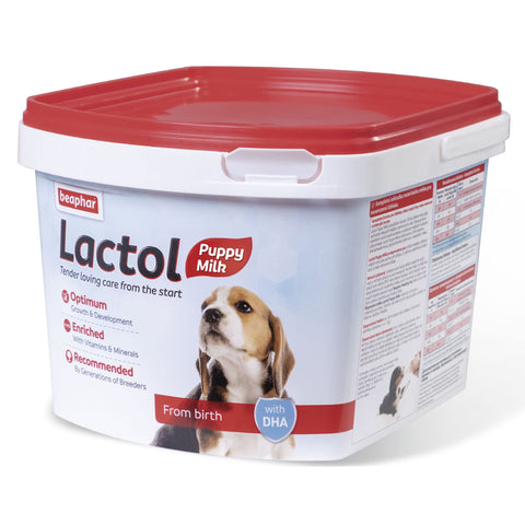 Beaphar Lactol Puppy Milk Replacer, Complete Nutritious Feed for Newborn, Weaning and Hand Rearing Puppies, Includes DHA, Enriched with Vitamins and Minerals, 1 kg (Pack of 1)