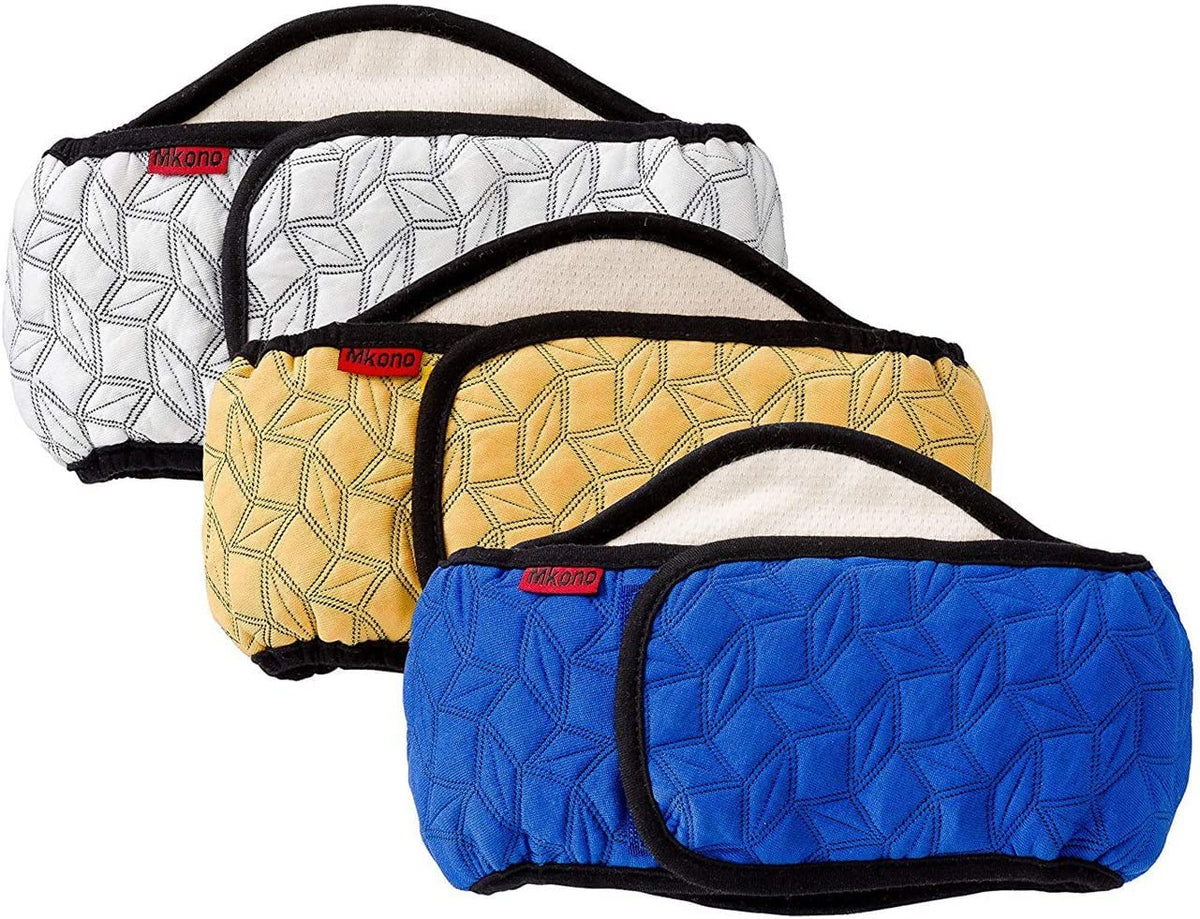 Mkouo Male Dog Nappies Wraps Incontinency Belly Band for Small and Medium Dogs, High Absorption, Reusable, Washable(3 Pack) L