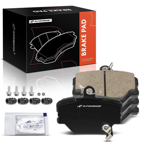 A-Premium Front Ceramic Disc Brake Pads Set Compatible with Smart Fortwo 2005-2015, 4 Pcs