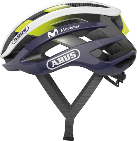ABUS AirBreaker Road Bike Helmet - high-end Bike Helmet for Professional Cycling - for Teenagers and Adults - Helmet for Men and Women - white/blue (Movistar Team 24), Size L