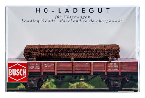 Busch 1682 Rusted Steel Mats Load HO Scenery Scale Model Scenery