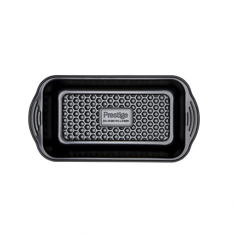 PRESTIGE - Aerolift - Loaf Tin - Non stick Bakeware - Cushion Base - Fridge Freezer and Dishwasher Safe - Carbon Steel - 24 x 13.5 x 6 cm- 9 x 5 Inch