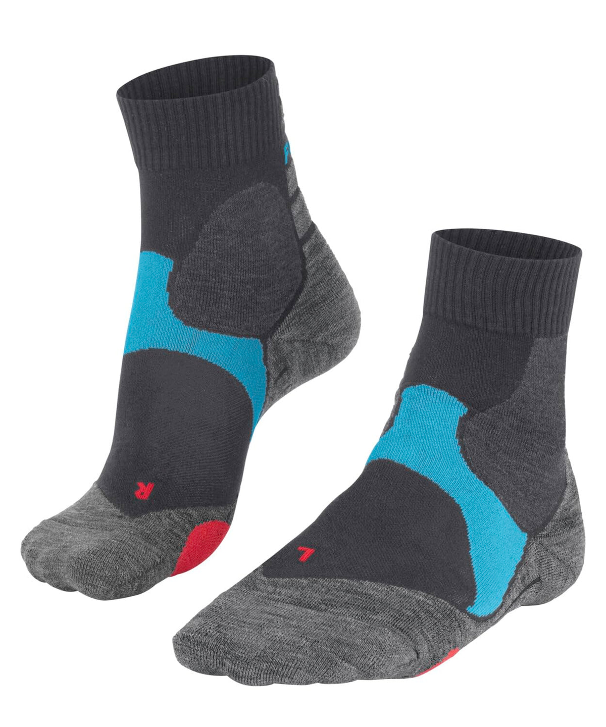 FALKE Unisex BC3 Comfort U Sso Cotton Functional Yarn Anti-Blister 1 Pair Cycling Socks, Grey Stone 3591, 8-9