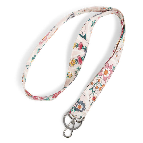 Vera Bradley Women's Cotton Wide Lanyard, Prairie Paisley - Recycled Cotton, One Size