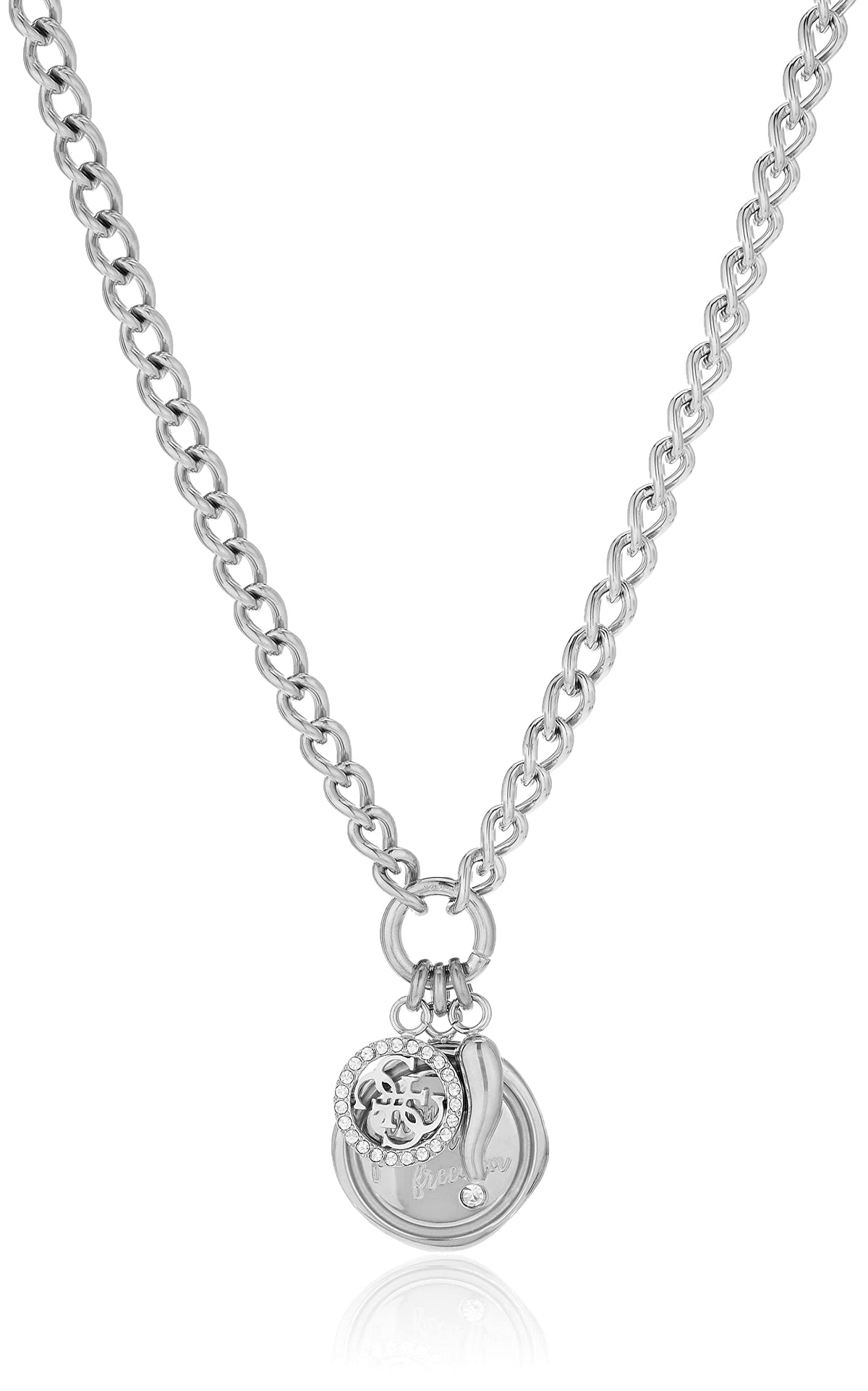 Collar GUESS UBN70046 mujer acero plateado