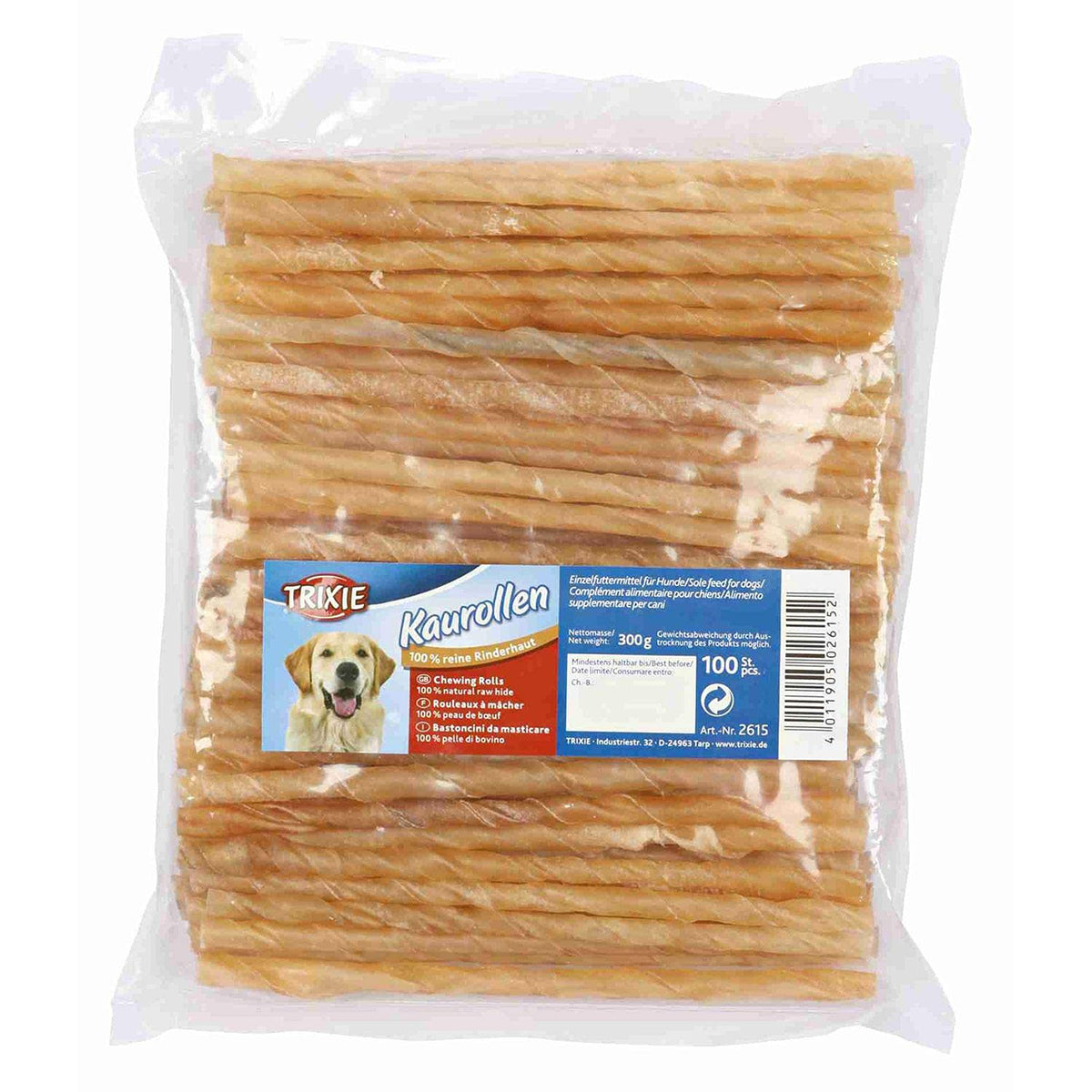 Trixie 2615 100 Chewing Sticks Twisted 12 cm / ?5-6 mm
