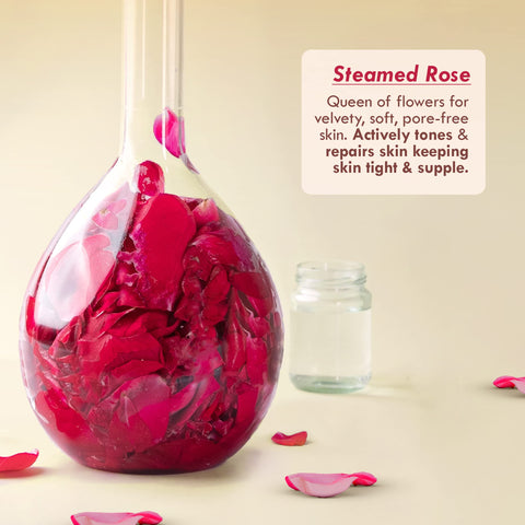 Nat Habit Fresh Steamed Rose Toning Face Gel, Oil Free Moisturizer for Pore Refining & Facial Glow - 80 gm Each (Pack of 2)