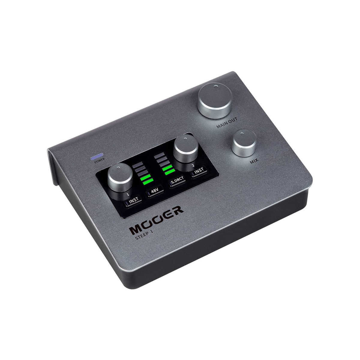 MOOER Steep? Audio Interface for Professional Recording, Stero Soud With 24bit/192 Khz Audio Ports and 2x Tpye-C 2x 1/4" Trs Mono Jacks, Microphone/Headphones